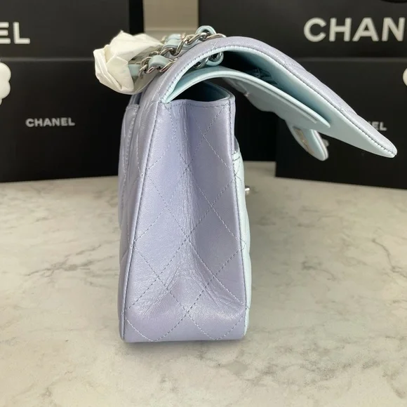 Chanel Limited Edition iridescent Tri-color Medium Classic Bag - Picture 10 of 13